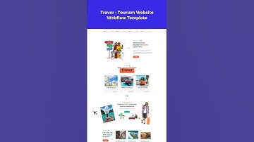 Travor – Tourism Website Webflow Template #webflow #shorts