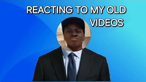 REACTING TO MY FIRST YOUTUBE VIDEO. (CRINGE WARNING)