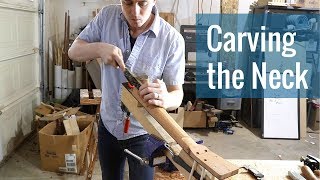 Carving the Neck (Ep 12 - Acoustic Guitar Build)