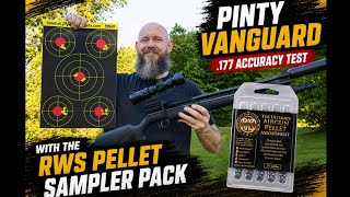 Pinty Vanguard .177 Accuracy Test with the RWS Pellet Sampler Pack