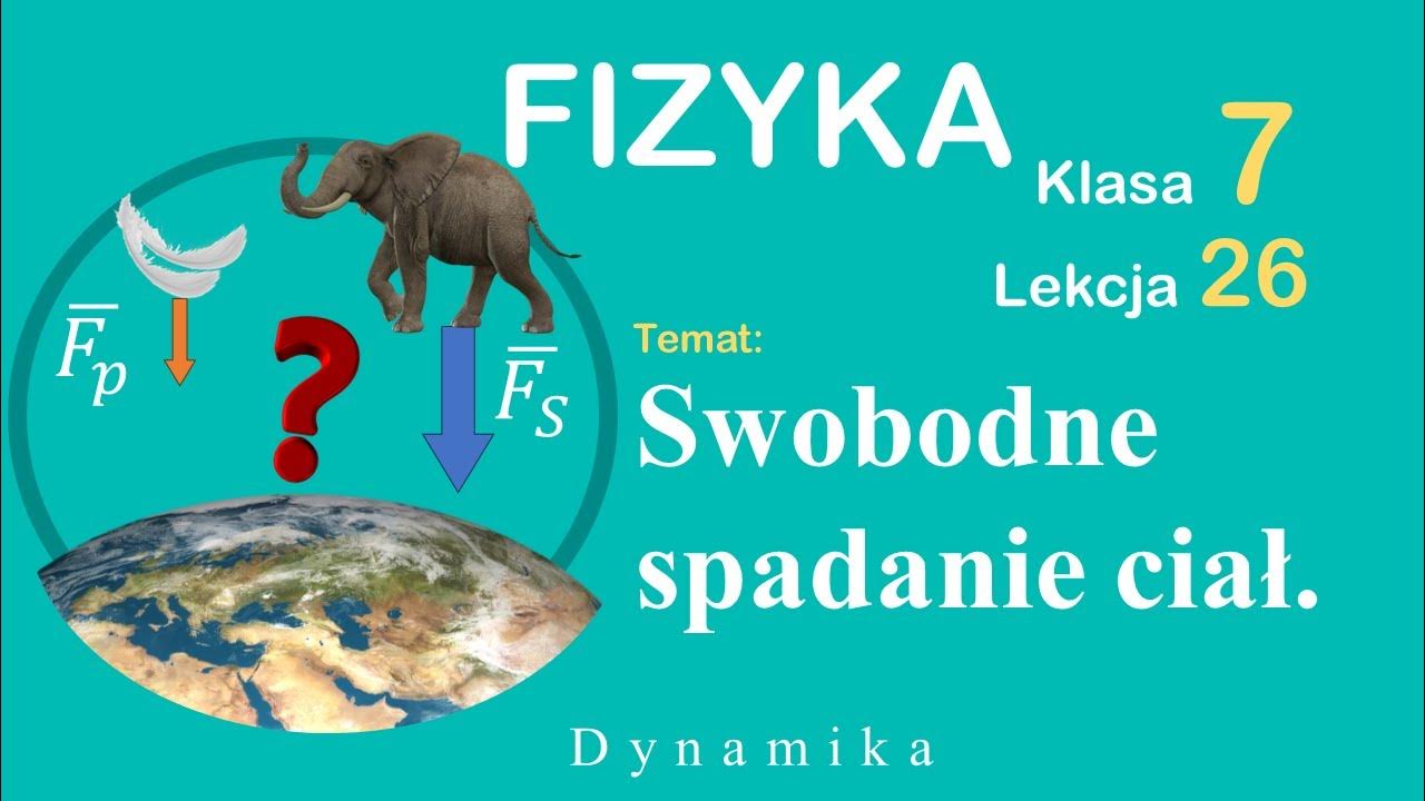 Fizyka Wsip Klasa 7 Sprawdzian Nr 2 - Swobodne spadanie ciał - Fizyka Klasa 7 Lekcja 26 - YouTube