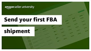 Send your first FBA shipment