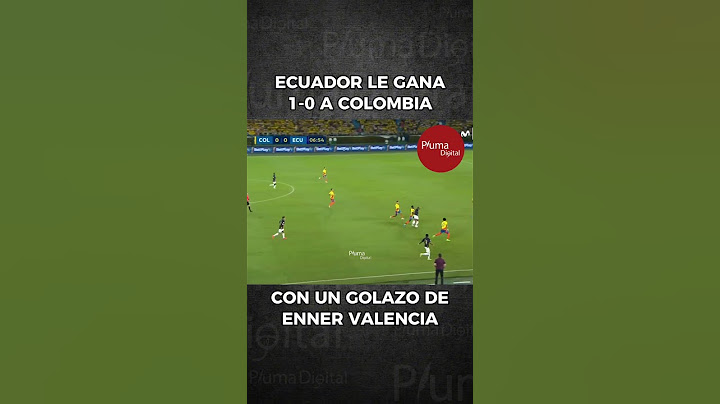 Ecuador le gana a Colombia 1-0 con un golazo de ENNER VALENCIA