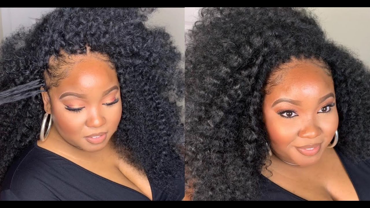 #503. MOST NATURAL INVISIBLE CROCHET; NUBIAN CURLS; TRENDYTRESS1.COM