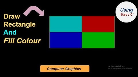 How to draw a Rectangle in 🖥Computer Graphics Using- Turbo C | #ComputerGraphics #TheLearningSeries