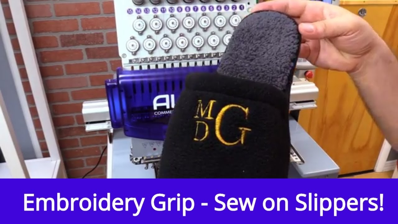 personalized embroidered slippers