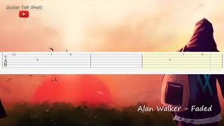 Alan Walker - Faded Guitar tutorial (Easy)