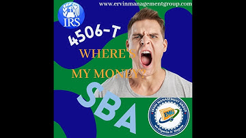 4506-T Form for SBA EIDL Loan and Targeted Advance Loan