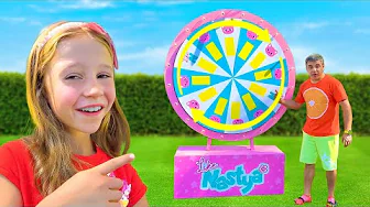 Nastya and the Spin the Wheel Hobby Challenge and more stories for kids