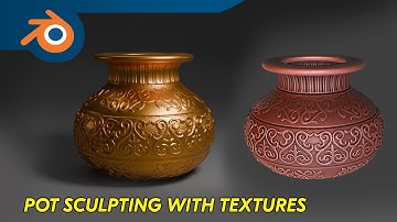 Pot Sculpting With Textures - Blender 3D Tutorial