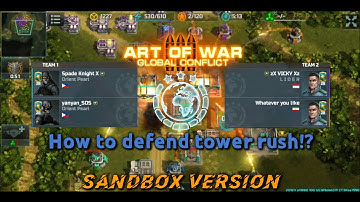 AOW3 ; "Counter Tower Rush" || Extreme Tower Clash 2vs2 battle || Sandbox Version (Heroes testing)