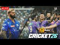 CRICKET 26 LIVE 🔴 MI vs KKR Full Match Gameplay | IPL Mode 😱