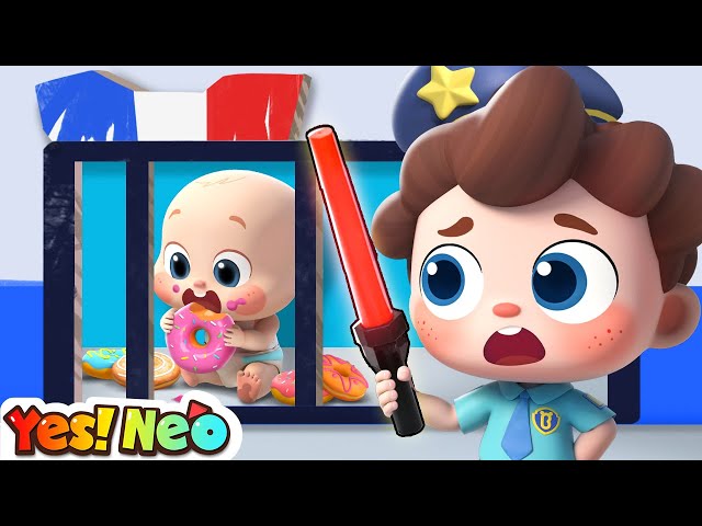 Police Chase Song - Who Took the Donut? | Detective Song | Nursery Rhymes u0026 Kids Songs | Yes! Neo class=