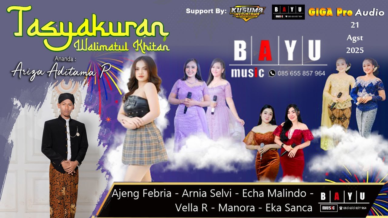 🔴Live Campursari BAYU MUSIC | Di Rumah BPK RASID IBU NANIK YULIATI | Carangrejo - Sampung