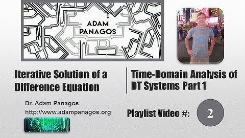 Iterative Solution of A Difference Equation