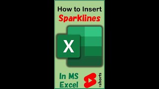 How to Insert Sparklines in MS Excel | By Office Gyan #Shorts