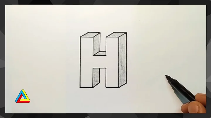 How to Draw 3D Letter H | 3D Drawing