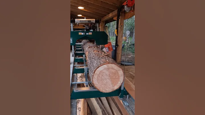 Milling A Log Start To Finish #woodland mills #sawmill #beam #youtubeshorts #youtube #shorts #short