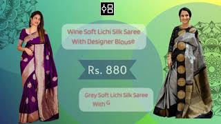 Rakhi Special Saree Collection - 2022 | @YOYOFASHIONINDIA | #festivalwear #haul #freeshipping #yotube screenshot 1