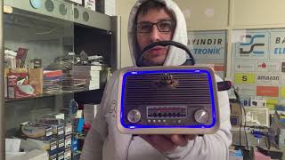 Everton Rt-301 Radyo Işıklı Model Efsane Hoparlör