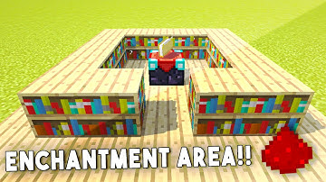 HIDDEN ENCHANTMENT AREA!! - Minecraft Redstone Tutorial (Xbox, PS4, Wii U)