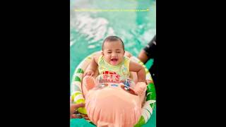 Baby ERA Was Not Ready for This Surprise 😳💦 (First Pool Reaction!) #babyreaction #firsttime #pool