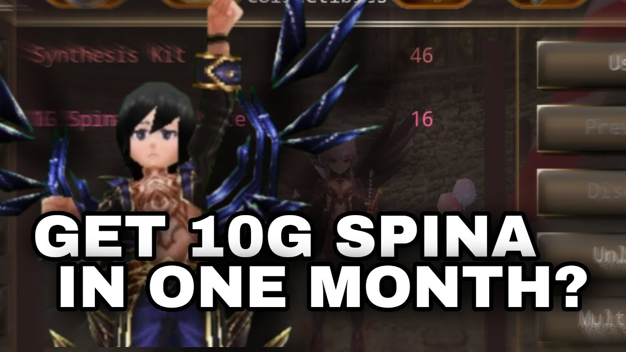 Iruna Online HOW TO GET SPINA 10G IN MONTH FROM ZERO YouTube