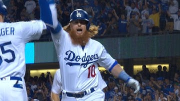 ARI@LAD Gm1: Turner belts a three-run homer to left