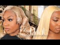 PERFECT BLONDE HD LACE FRONTAL UNIT! TIK TOK METHOD, PIN CURLS TRANSFORMATION! ft. Yolissa Hair