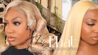 PERFECT BLONDE HD LACE FRONTAL UNIT! TIK TOK METHOD, PIN CURLS TRANSFORMATION! ft. Yolissa Hair