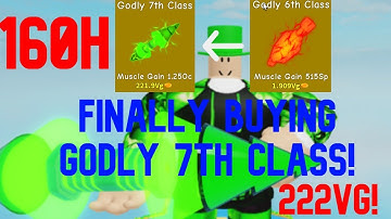 finally buying godly 7th class in lifting simulator!