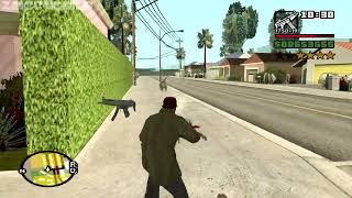 Gang Wars in Las Venturas with a 4 Star Wanted Level - GTA San Andreas