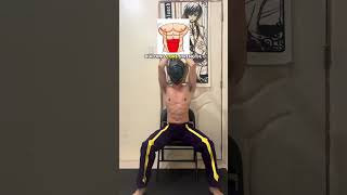 Zero Full Abs Workout Using Chair and Water bottle 🔥💪🏻 #fyp #cosplayer #reels #fitness #exercise