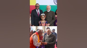 PM Modi gets a warm welcome from the Indian community in Ethiopia | #shorts