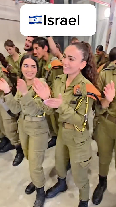 Israeli women warriors sing and dance at the base 💃🇮🇱
