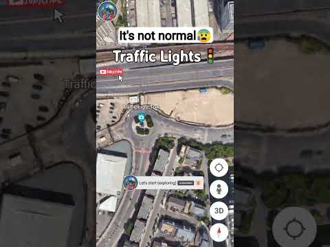 OMG, I Found Traffic Light Tree😱 on Google Earth #shorts #googleearth
