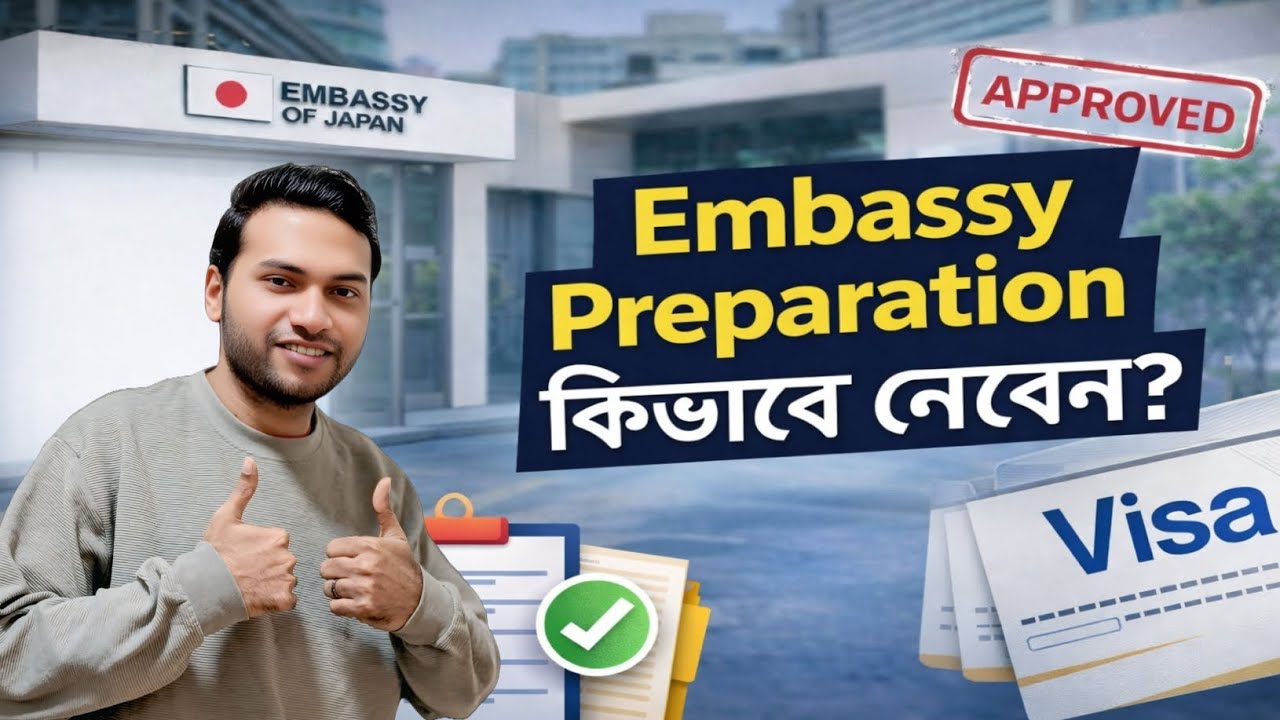 🎌Japan Embassy Preparation কিভাবে নেবেন? 🇯🇵 | Visa Pass করার Complete Guide