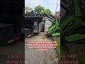 Removing top soil! rent a trailer today at hartmantrailerrentals.com