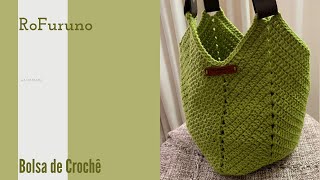 Bolsa de Crochê | somente em ponto alto | Muito Fácil