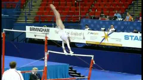 Uneven bars. Khorkina in Stalder piked (Komova) (E)