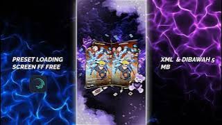 PRESET LOADING SCREEN FF FREE VERSI BUCIN AESTHETIC SIMPLE | XML ✔️ DIBAWAH 5 MB ✔️ |