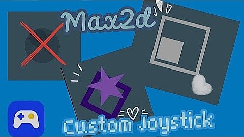 How to Make Custom Joystick in Max2D || Max2d tutorial #devlog #max2dtutorial
