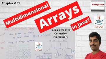 # 81 Multidimensional Arrays in Java|Multidimensional Arrays Java|Java - Arrays|2D Arrays|RedSysTech