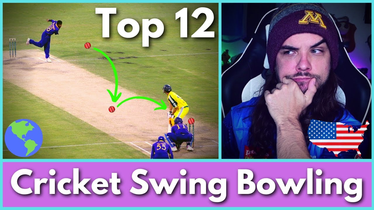 Top 12 Insane Swing Bowling In CRICKET *AMERICAN REACTS* - YouTube