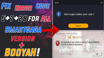 حل مشكلة رمز الخطأ 5 & 7 & 28 في جميع إصدارات SmartGaGa 👌