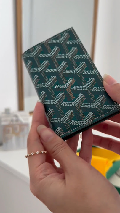 Goyard Saint-Pierre Card Wallet Unboxing #shorts #goyard #unboxing #luxury #asmr #haul