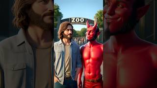 Jesus And Satans Zoo Adventure jesus god zoo shorts