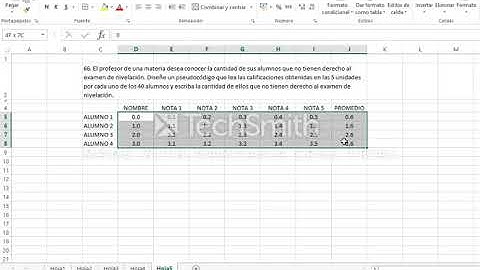 Pseint Pseudo codigo Alumnos Notas