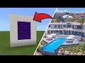 How To Make a Portal to the $24M Hillside Mansion Dimension in MCPE (Minecraft PE)