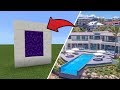 Minecraft : How To Make a Portal to the $24M Hillside Mansion Dimension